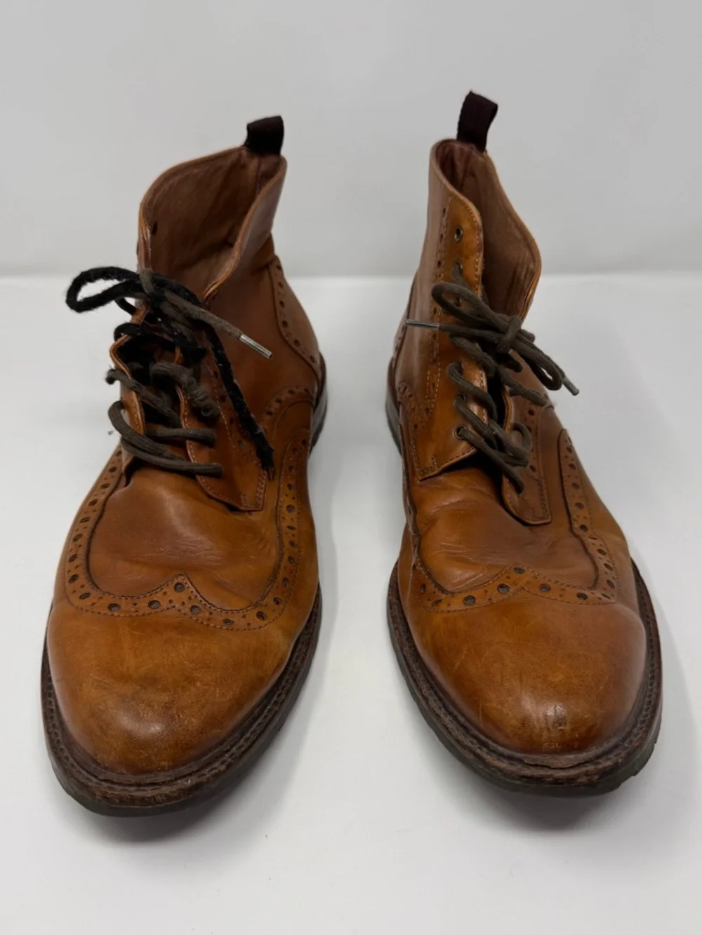Gordon‎ Rush Wingtip Size 14 Laceup Boots, leather, stafford, preppy, boho, work